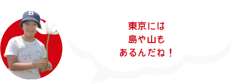 東京には島や山もあるんだね！