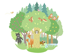 生き物たちのすみか